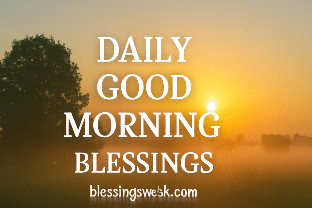 Daily Good Morning Blessings 