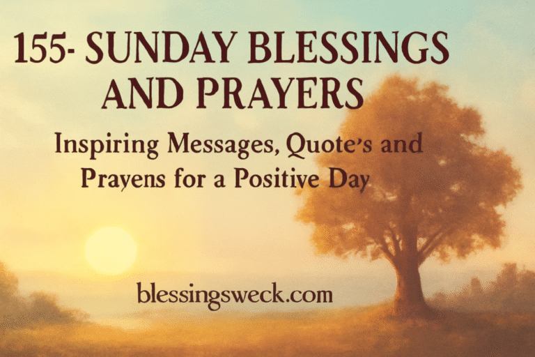 Sunday Blessings and Prayers