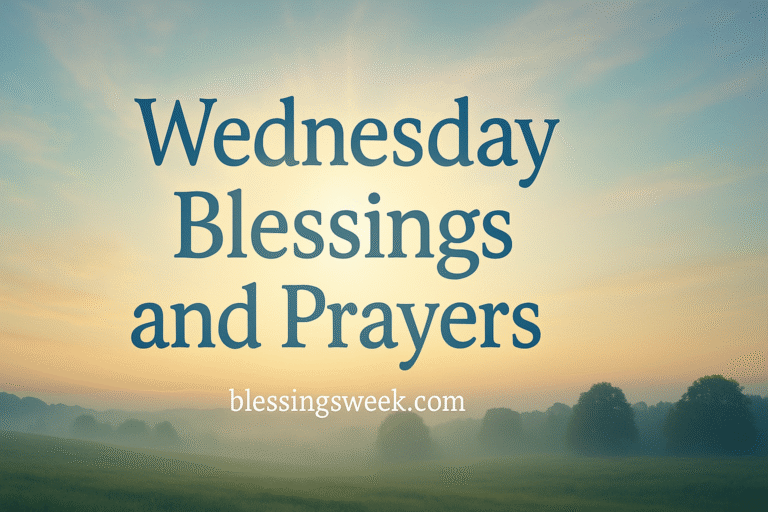 Wednesday Blessings and Prayers