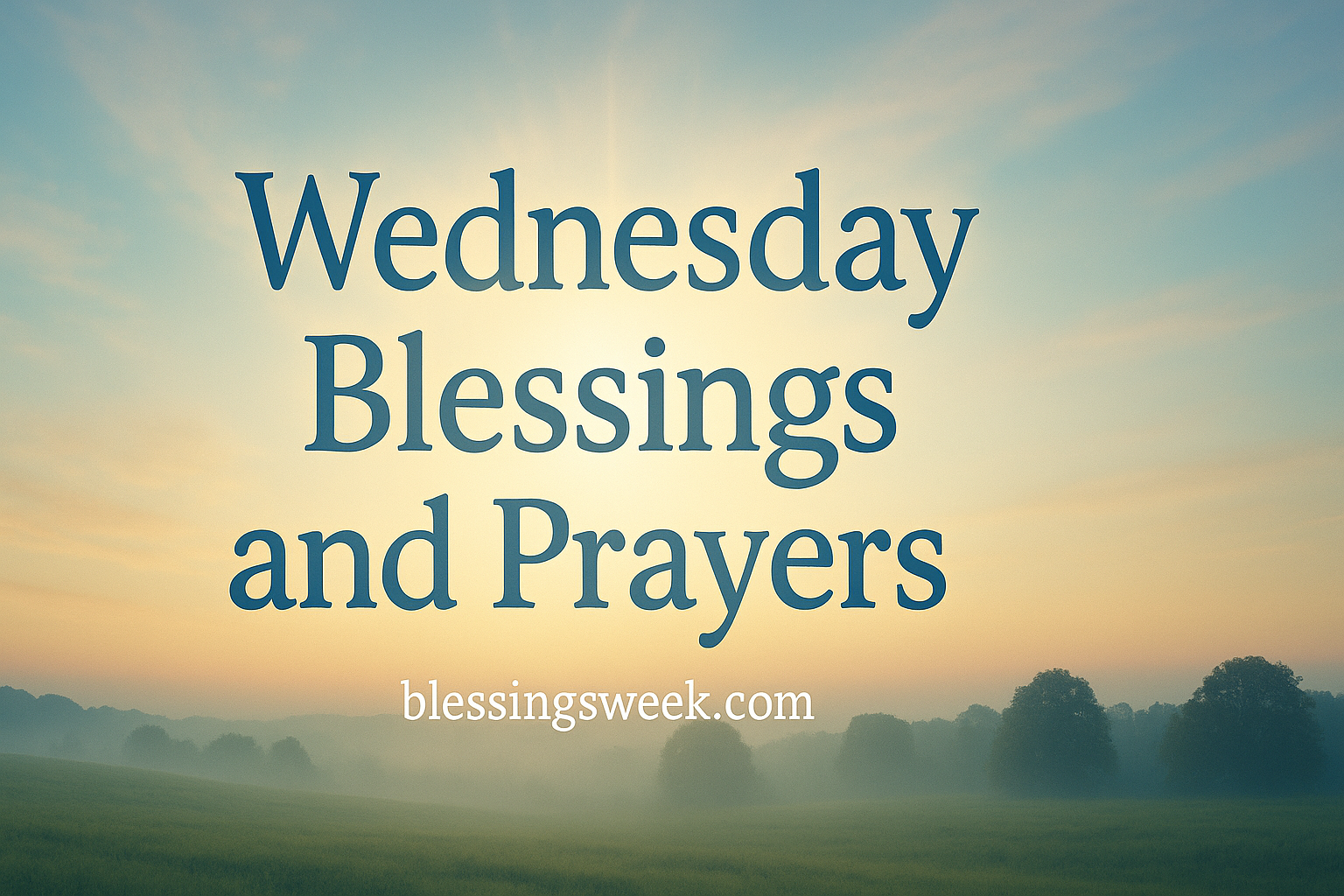 Wednesday Blessings and Prayers