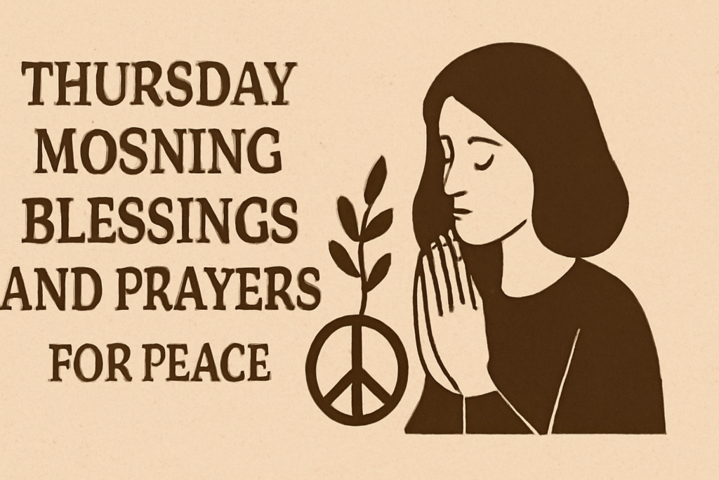 hursday Morning Blessings and Prayers for Peace